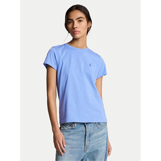 Polo Ralph Lauren T-Shirt 211898698022 Niebieski Regular Fit ze sklepu MODIVO w kategorii Bluzki damskie - zdjęcie 182657823