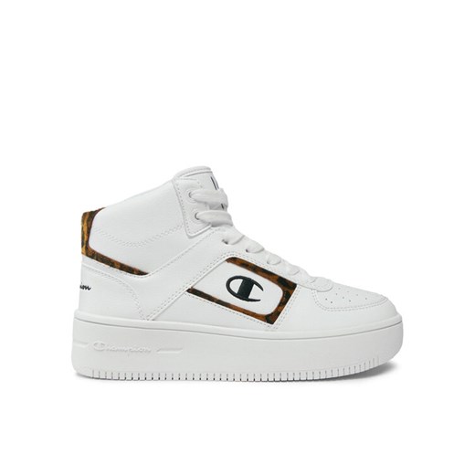 Champion Sneakersy Mid Cut Foul Play Plat Mid Animalie S11601-WW001 Biały ze sklepu MODIVO w kategorii Buty sportowe damskie - zdjęcie 182657863