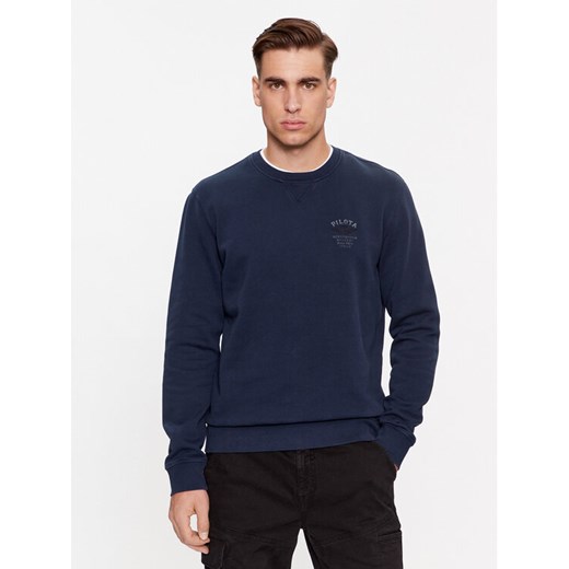Aeronautica Militare Bluza 232FE1829F533 Granatowy Comfort Fit ze sklepu MODIVO w kategorii Bluzy męskie - zdjęcie 182657972