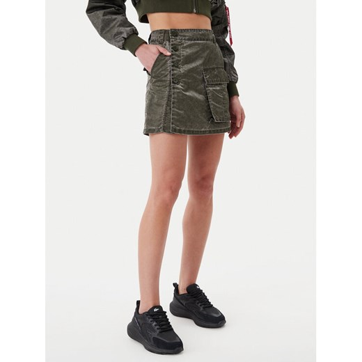Alpha Industries Spódnica mini Vintage 156052 Czarny Regular Fit ze sklepu MODIVO w kategorii Spódnice - zdjęcie 182657983