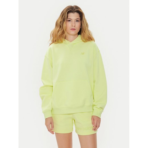 New Balance Bluza WT41537 Zielony Relaxed Fit ze sklepu MODIVO w kategorii Bluzy damskie - zdjęcie 182658001