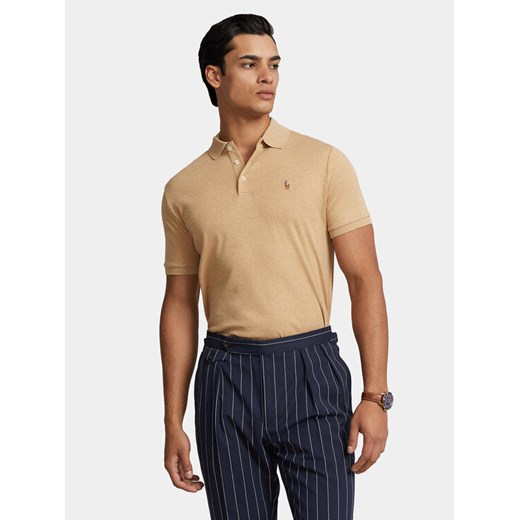 Polo Ralph Lauren Polo 710704319086 Beżowy Custom Slim Fit ze sklepu MODIVO w kategorii T-shirty męskie - zdjęcie 182658023