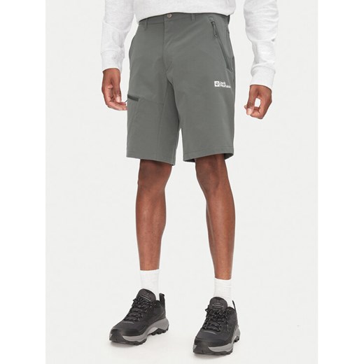 Jack Wolfskin Szorty sportowe Pico Trail A63908 Zielony Regular Fit ze sklepu MODIVO w kategorii Spodenki męskie - zdjęcie 182658091