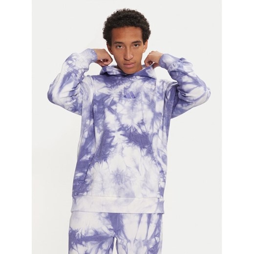 adidas Bluza ALL SZN Fleece Washed IY6591 Niebieski Regular Fit ze sklepu MODIVO w kategorii Bluzy męskie - zdjęcie 182658104