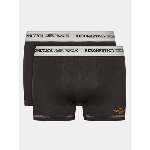 Aeronautica Militare Komplet 2 par bokserek AM1UBX003 Czarny ze sklepu MODIVO w kategorii Majtki męskie - zdjęcie 182658162