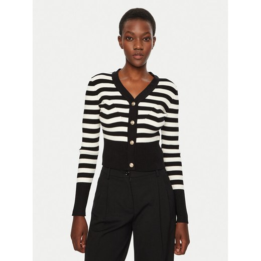 Fracomina Kardigan FS24WT8005K459N8 Czarny Slim Fit ze sklepu MODIVO w kategorii Swetry damskie - zdjęcie 182658231