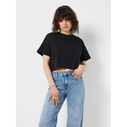 Noisy May T-Shirt Alena 27023863 Czarny Cropped Fit ze sklepu MODIVO w kategorii Bluzki damskie - zdjęcie 182658242
