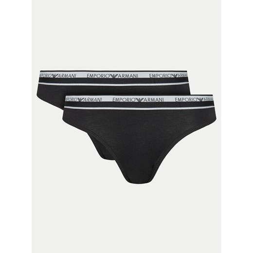 Emporio Armani Underwear Komplet 2 par fig brazylijskich 163334 4R227 00020 Czarny ze sklepu MODIVO w kategorii Majtki damskie - zdjęcie 182658262