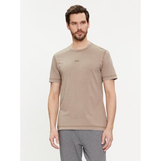 Boss T-Shirt Tokks 50502173 Beżowy Regular Fit ze sklepu MODIVO w kategorii T-shirty męskie - zdjęcie 182658271
