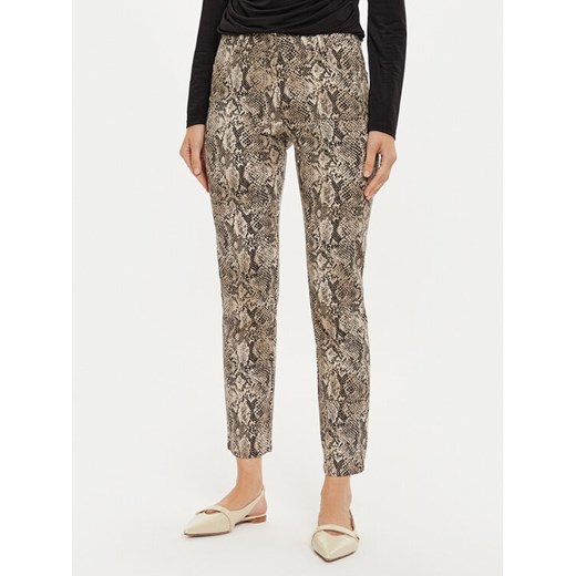 Sisley Spodnie materiałowe 4ZJSLE03S Brązowy Slim Fit ze sklepu MODIVO w kategorii Spodnie damskie - zdjęcie 182658273