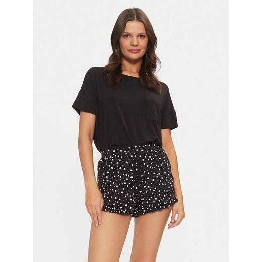 Hunkemöller Piżama 206603 Czarny Regular Fit ze sklepu MODIVO w kategorii Piżamy damskie - zdjęcie 182658513