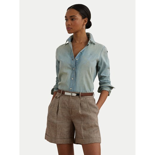 LAUREN RALPH LAUREN Koszula jeansowa 200963850001 Niebieski Classic Fit ze sklepu MODIVO w kategorii Koszule damskie - zdjęcie 182658521