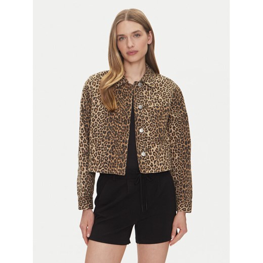 ONLY Kurtka jeansowa Naomi 15347129 Brązowy Regular Fit ze sklepu MODIVO w kategorii Kurtki damskie - zdjęcie 182658522