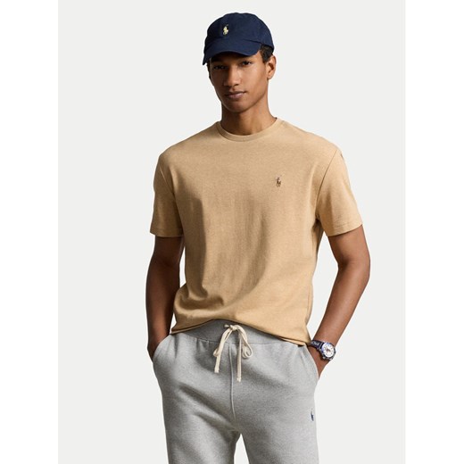 Polo Ralph Lauren T-Shirt 710740727072 Beżowy Slim Fit ze sklepu MODIVO w kategorii T-shirty męskie - zdjęcie 182658542