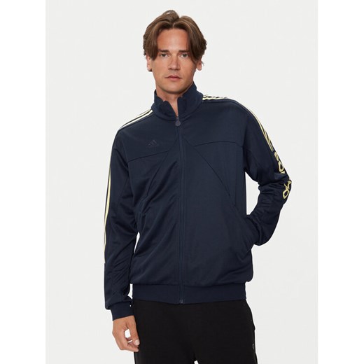 adidas Bluza Tiro Wordmark IW5995 Granatowy Regular Fit ze sklepu MODIVO w kategorii Bluzy męskie - zdjęcie 182658633