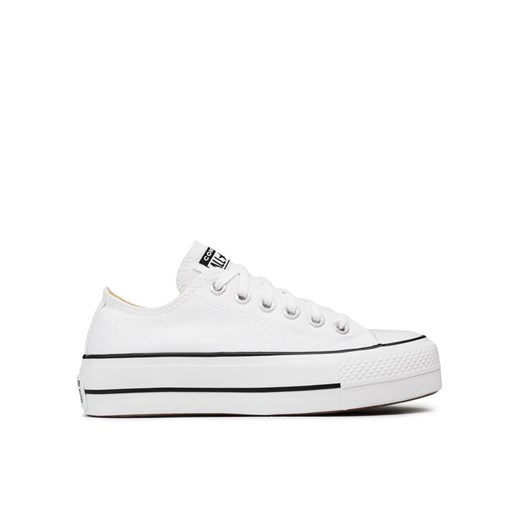 Converse Trampki Chuck Taylor All Star Lift Ox 560251C Biały ze sklepu MODIVO w kategorii Trampki damskie - zdjęcie 182658684