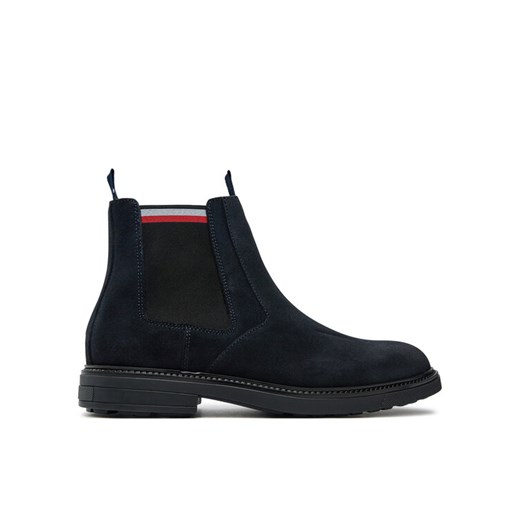 Tommy Hilfiger Sztyblety Chelsea FM0FM05191 Granatowy ze sklepu MODIVO w kategorii Buty zimowe męskie - zdjęcie 182658703