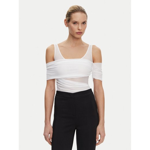PINKO Body Bella 104832 A2H1 Biały Regular Fit ze sklepu MODIVO w kategorii Bluzki damskie - zdjęcie 182658711