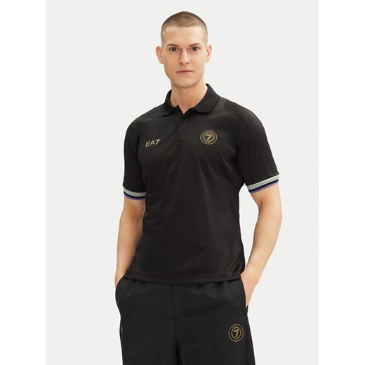 EA7 Emporio Armani Polo 7M000257 AF13537 UC001 Czarny Regular Fit ze sklepu MODIVO w kategorii T-shirty męskie - zdjęcie 182658760