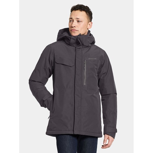 Didriksons Kurtka zimowa Stefan Usx Jkt 505041 Czarny Regular Fit ze sklepu MODIVO w kategorii Kurtki męskie - zdjęcie 182658773
