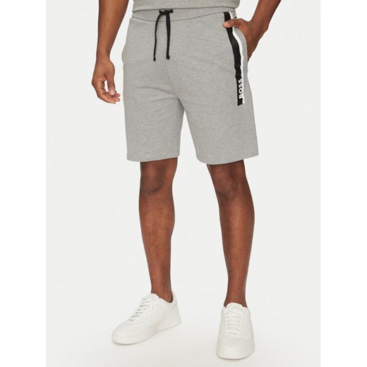 BOSS Szorty sportowe Authentic 50540630 Szary Regular Fit ze sklepu MODIVO w kategorii Spodenki męskie - zdjęcie 182658853