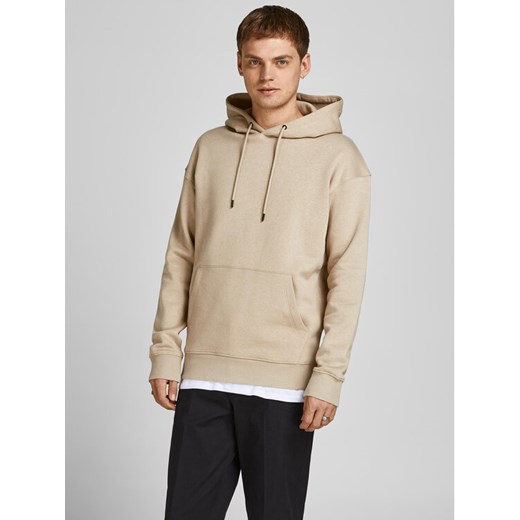 Jack&Jones Bluza Star 12208157 Beżowy Relaxed Fit ze sklepu MODIVO w kategorii Bluzy męskie - zdjęcie 182658881