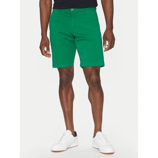 Hechter Paris Szorty materiałowe 26664 151365 Zielony Regular Fit ze sklepu MODIVO w kategorii Spodenki męskie - zdjęcie 182658972