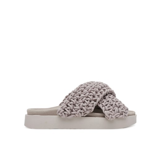 Inuikii Klapki Woven Stones 70104-105 202 Szary ze sklepu MODIVO w kategorii Klapki damskie - zdjęcie 182659022