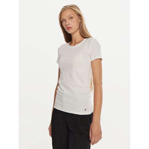 Tommy Hilfiger Komplet 2 t-shirtów UW0UW05525 Kolorowy Slim Fit ze sklepu MODIVO w kategorii Bluzki damskie - zdjęcie 182659081