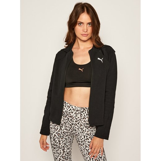 Puma Bluza Evostripe Full-Zip Hoodie 583532 Czarny Regular Fit ze sklepu MODIVO w kategorii Bluzy damskie - zdjęcie 182659150