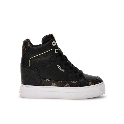 Guess Sneakersy Fridan FL7FRI FAL12 Czarny ze sklepu MODIVO w kategorii Buty sportowe damskie - zdjęcie 182659200