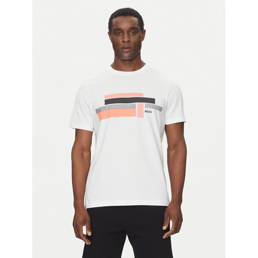 BOSS T-Shirt Glamping 50538923 Biały Relaxed Fit ze sklepu MODIVO w kategorii T-shirty męskie - zdjęcie 182659221