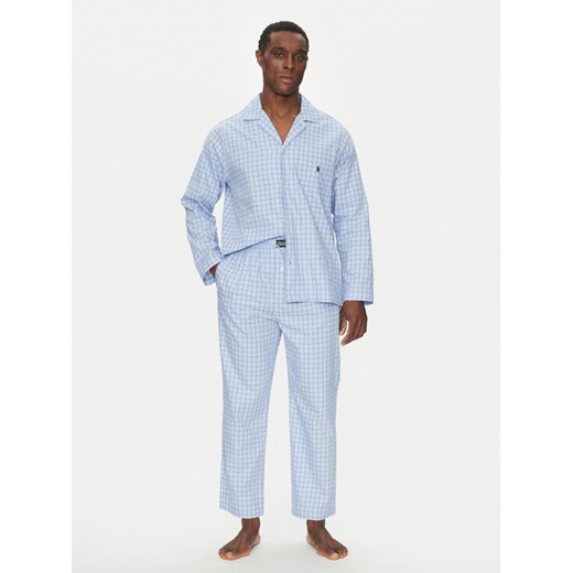 Polo Ralph Lauren Piżama 714899627011 Błękitny Regular Fit ze sklepu MODIVO w kategorii Piżamy męskie - zdjęcie 182659250