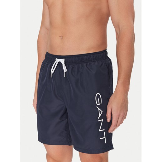 Gant Szorty kąpielowe 920006300 Granatowy Regular Fit ze sklepu MODIVO w kategorii Kąpielówki - zdjęcie 182659272
