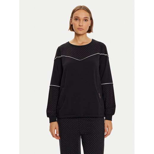 Liu Jo Bluza TF4270 FS576 Czarny Regular Fit ze sklepu MODIVO w kategorii Bluzy damskie - zdjęcie 182659304