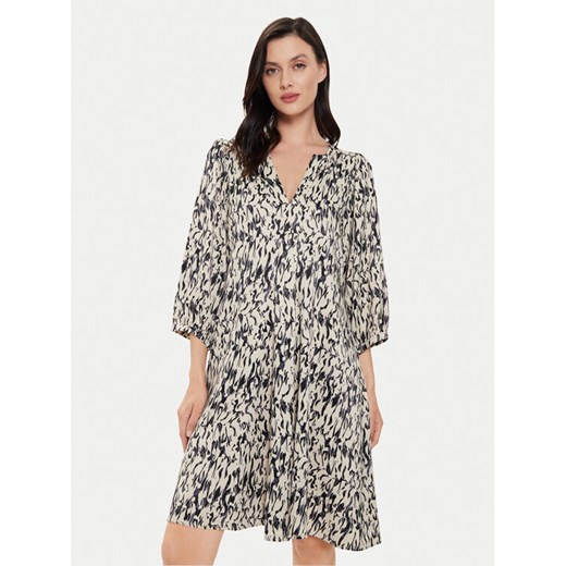 Karen by Simonsen Sukienka codzienna Nikole 10104917 Beżowy Relaxed Fit ze sklepu MODIVO w kategorii Sukienki - zdjęcie 182659344