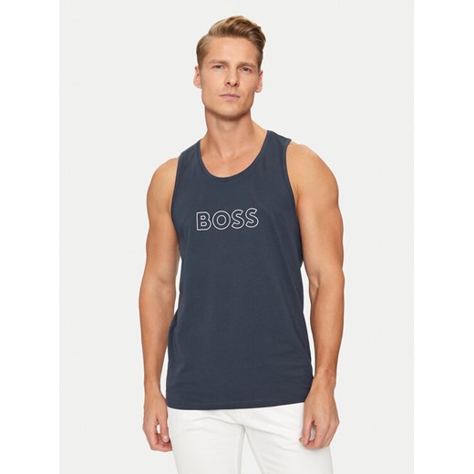 Boss Tank top Beach 50491711 Granatowy Regular Fit ze sklepu MODIVO w kategorii T-shirty męskie - zdjęcie 182659361