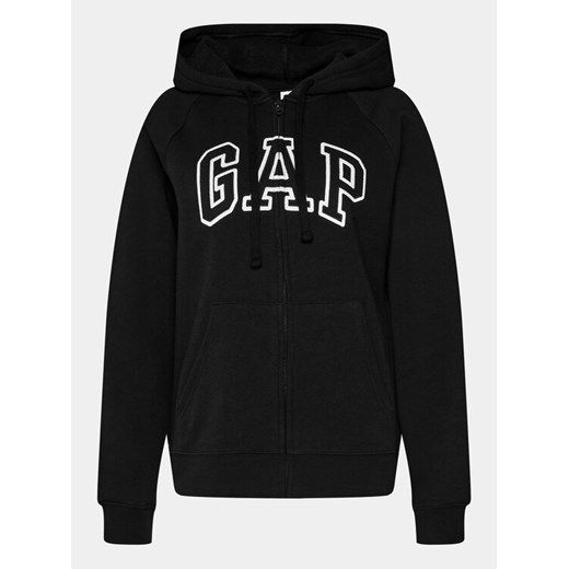 Gap Bluza 463503-02 Czarny Regular Fit ze sklepu MODIVO w kategorii Bluzy damskie - zdjęcie 182659390
