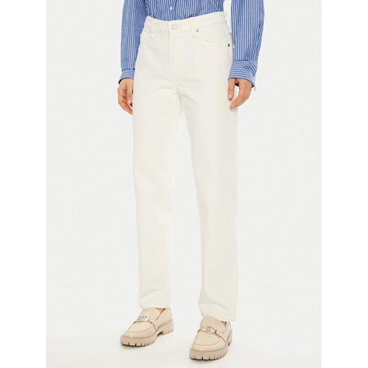Tommy Hilfiger Jeansy WW0WW44331 Biały Regular Fit ze sklepu MODIVO w kategorii Jeansy damskie - zdjęcie 182659462