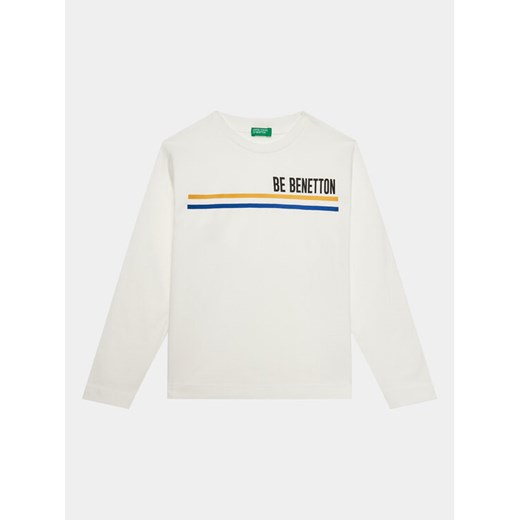 United Colors Of Benetton Bluzka 3I1XC10D7 Biały Regular Fit ze sklepu MODIVO w kategorii T-shirty chłopięce - zdjęcie 182659463