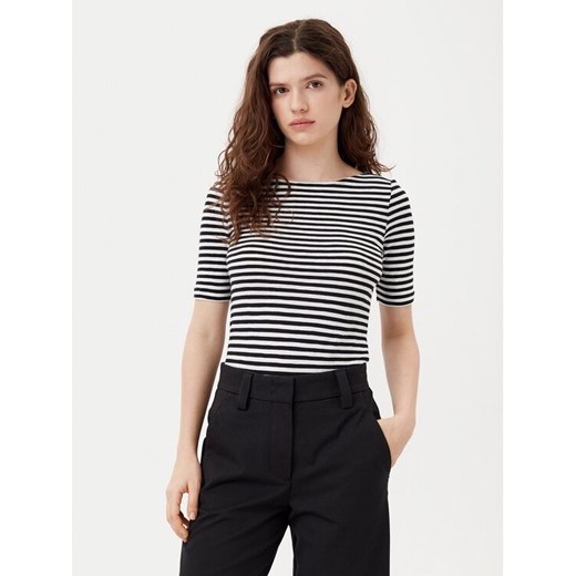 Marc O'Polo T-Shirt B01219651333 Czarny Regular Fit ze sklepu MODIVO w kategorii Bluzki damskie - zdjęcie 182659523