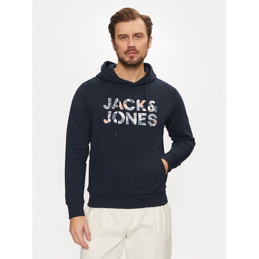 Jack&Jones Bluza Bryan 12268128 Granatowy Relaxed Fit ze sklepu MODIVO w kategorii Bluzy męskie - zdjęcie 182659531