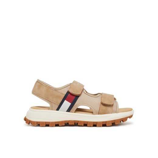 Tommy Hilfiger Sandały T3B2-33901-1692500 S Beżowy ze sklepu MODIVO w kategorii Sandały dziecięce - zdjęcie 182659554