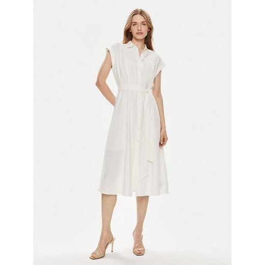 Gap Sukienka koszulowa 857655-00 Écru Regular Fit ze sklepu MODIVO w kategorii Sukienki - zdjęcie 182659640
