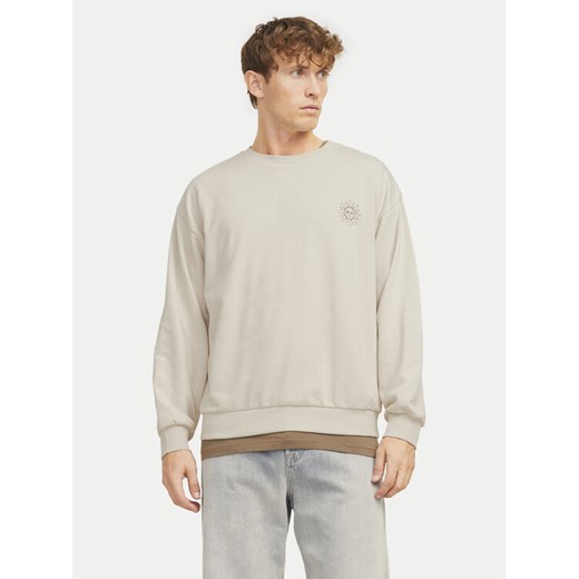 Jack&Jones Bluza Jackie 12272482 Beżowy Relaxed Fit ze sklepu MODIVO w kategorii Bluzy męskie - zdjęcie 182659674