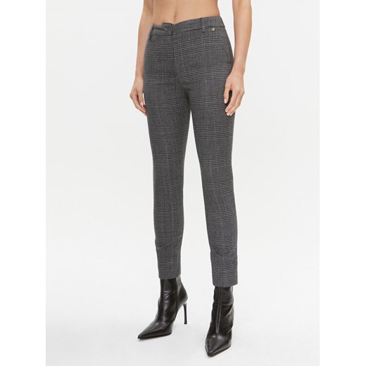 Liu Jo Spodnie materiałowe CF3304 T2529 Szary Regular Fit ze sklepu MODIVO w kategorii Spodnie damskie - zdjęcie 182659701