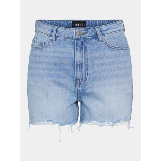 Pieces Szorty jeansowe Summer 17146747 Niebieski Regular Fit ze sklepu MODIVO w kategorii Szorty - zdjęcie 182659753