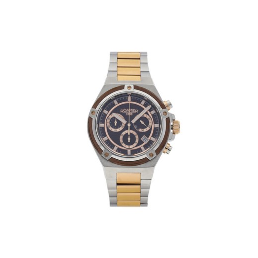 Roamer Zegarek Tempomaster Chrono 221837 49 65 20 Srebrny ze sklepu MODIVO w kategorii Zegarki - zdjęcie 182659862