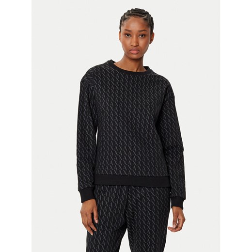 Armani Exchange Bluza 8NYMLG YJE5Z 1200 Czarny Regular Fit ze sklepu MODIVO w kategorii Bluzy damskie - zdjęcie 182659911