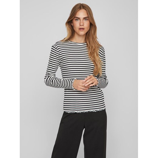 Vila Bluzka Thessa 14084649 Czarny Regular Fit ze sklepu MODIVO w kategorii Bluzki damskie - zdjęcie 182659943